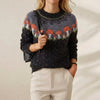 Margarita | Mushroom Intarsia Knit Sweater