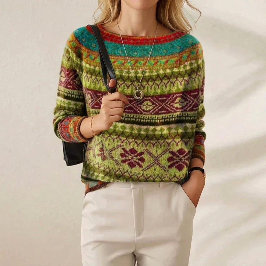 Kassy | Fair Isle Knit Sweater