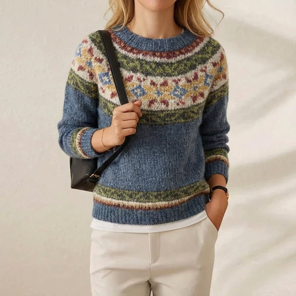 Carah | Fair Isle Knit Sweater