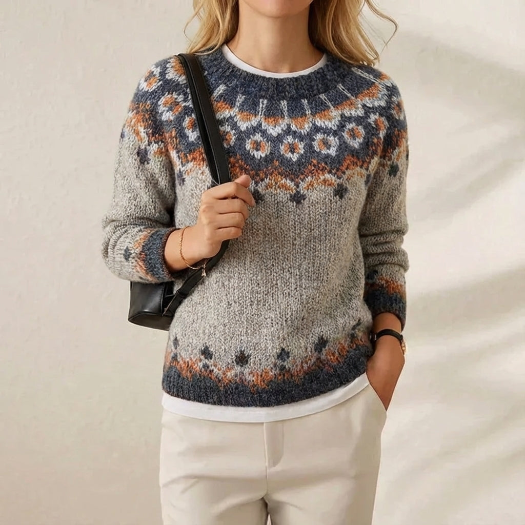 Arianne | Fair Isle Knit Nordic Sweater