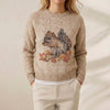 Daniella | Squirrel Autumn Print Knit Sweater