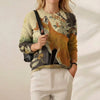 Mila | Illustrated Fox Print Knit Sweater