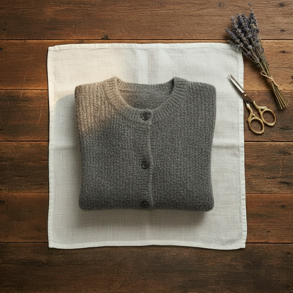Ida | Gold Button Knit Cardigan