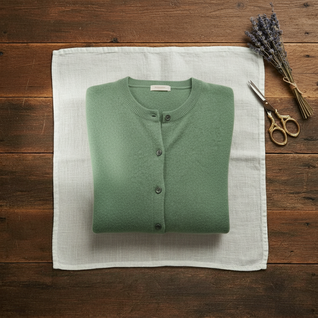 Douae | Crew Neck Button Knit Cardigan