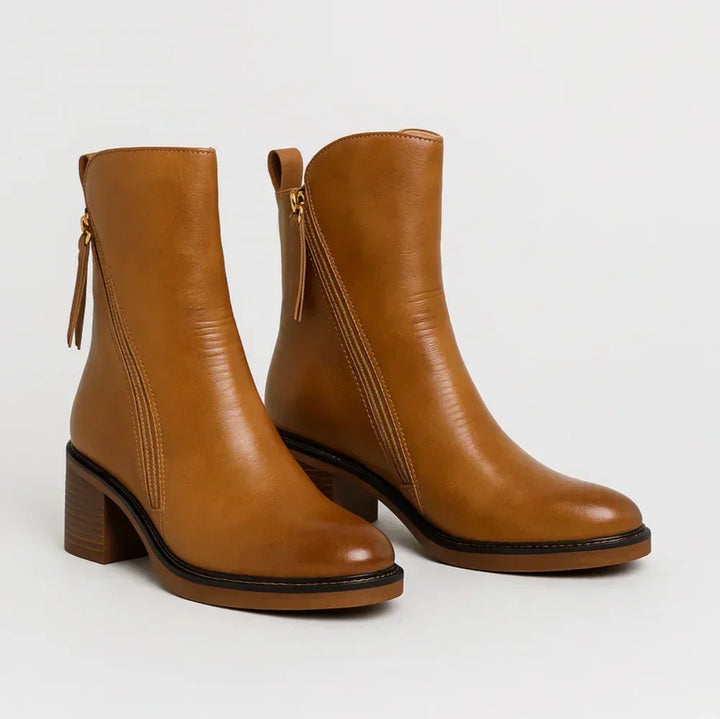 Gloria Orthopedic Ankle Boots - Brown