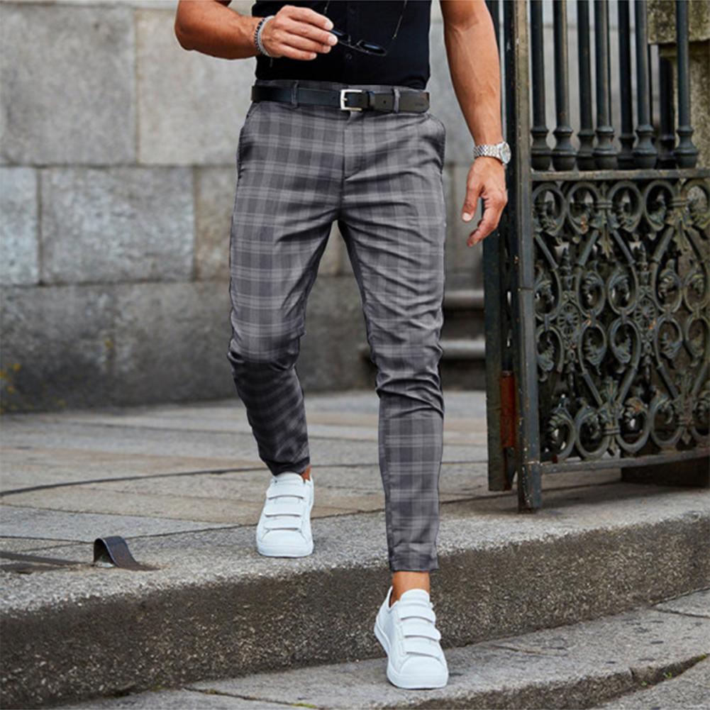 Chris | Chino à carreaux extensible