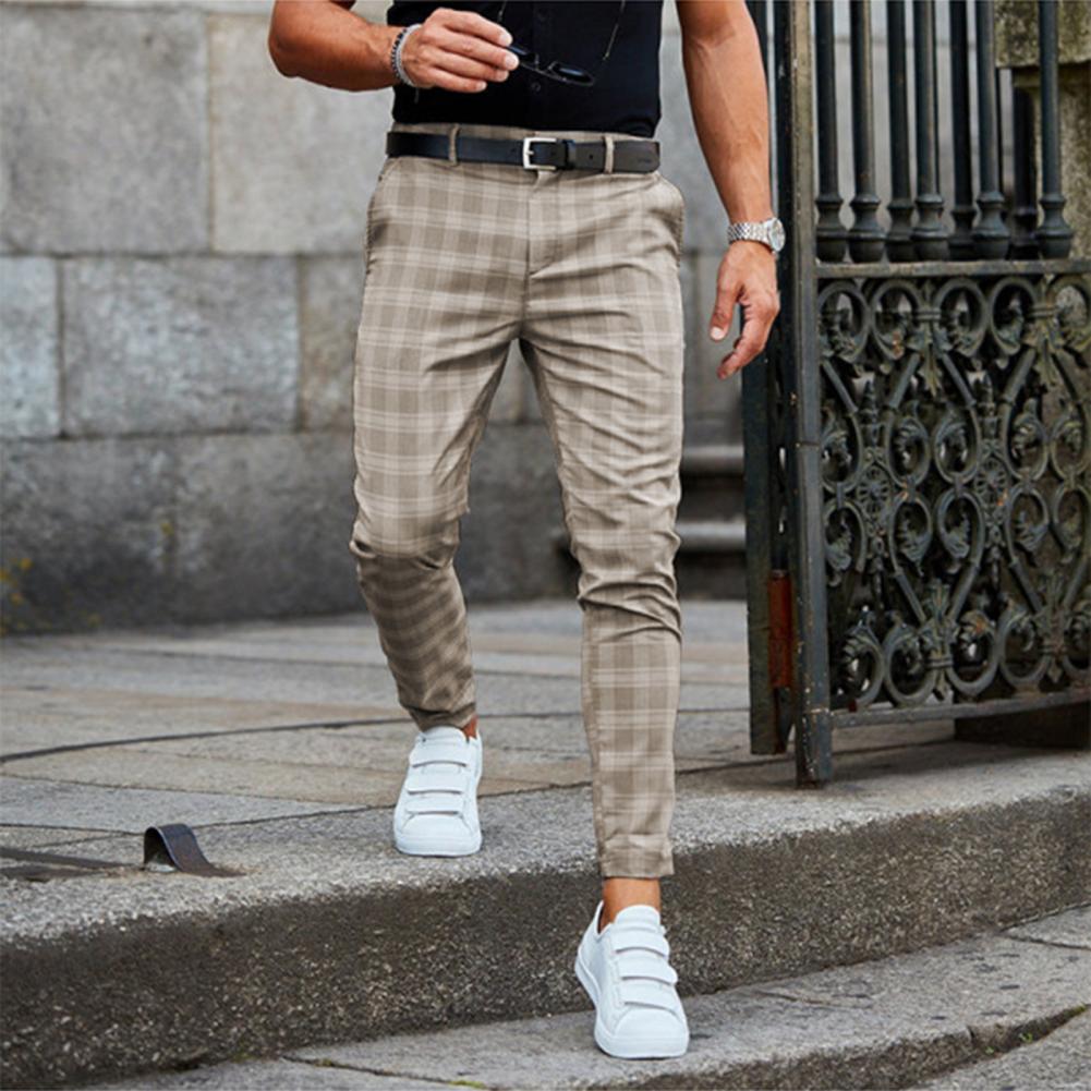 Chris | Chino à carreaux extensible