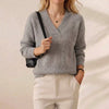 Ashley | V-Neck Ribbed Knit Sweater