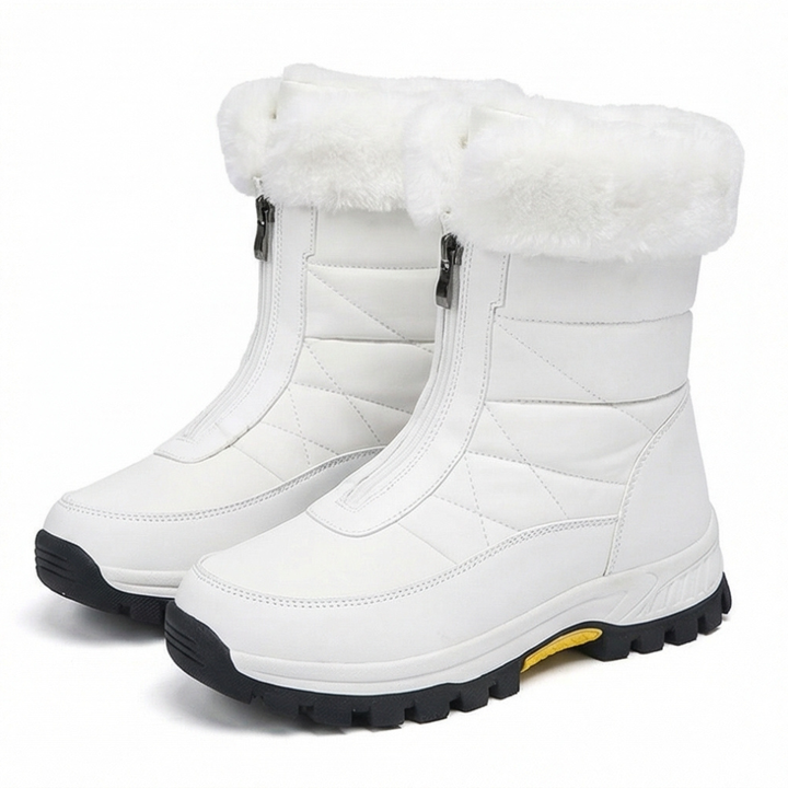 Zohra | Bottes de neige matelassées imperméables doublées en fourrure à fermeture latérale