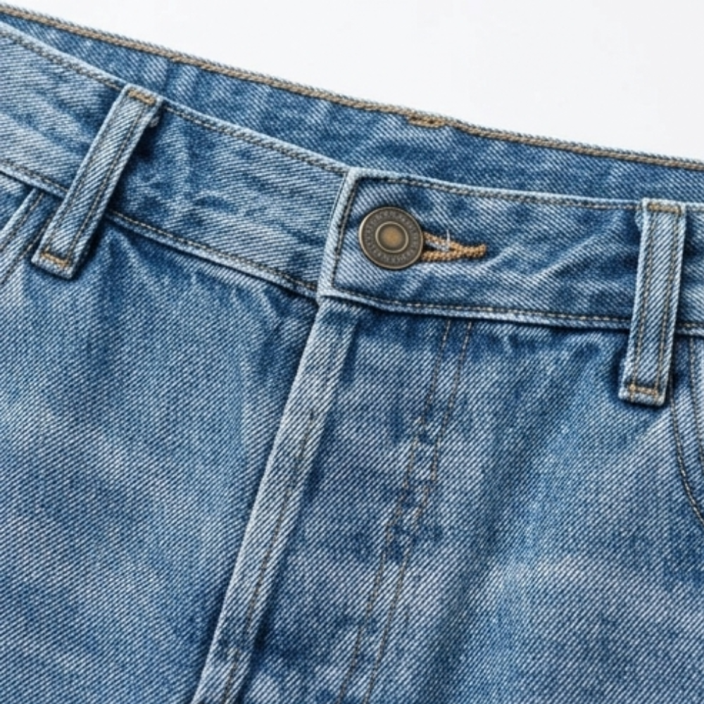 Ilya | Retro Fringed Cropped Straight Leg Jeans