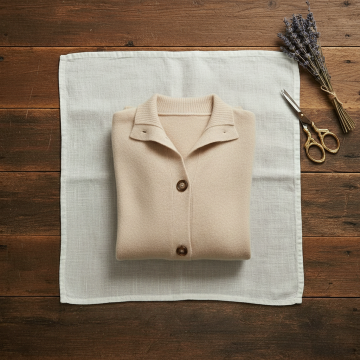 Blanche | Collared Button-Up Knit Cardigan