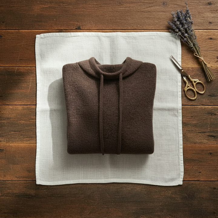 Shea-Lynn | Cowl Neck Drawstring Knit Sweater