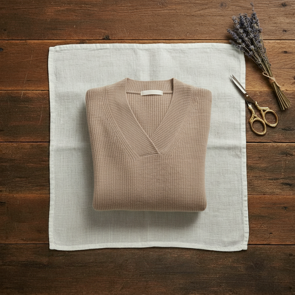 Kaitlen | Ribbed V-Neck Knit Sweater