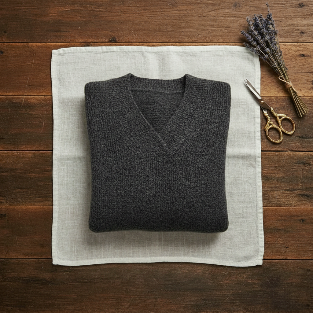 Kaitlen | Ribbed V-Neck Knit Sweater