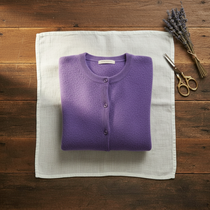 Douae | Crew Neck Button Knit Cardigan