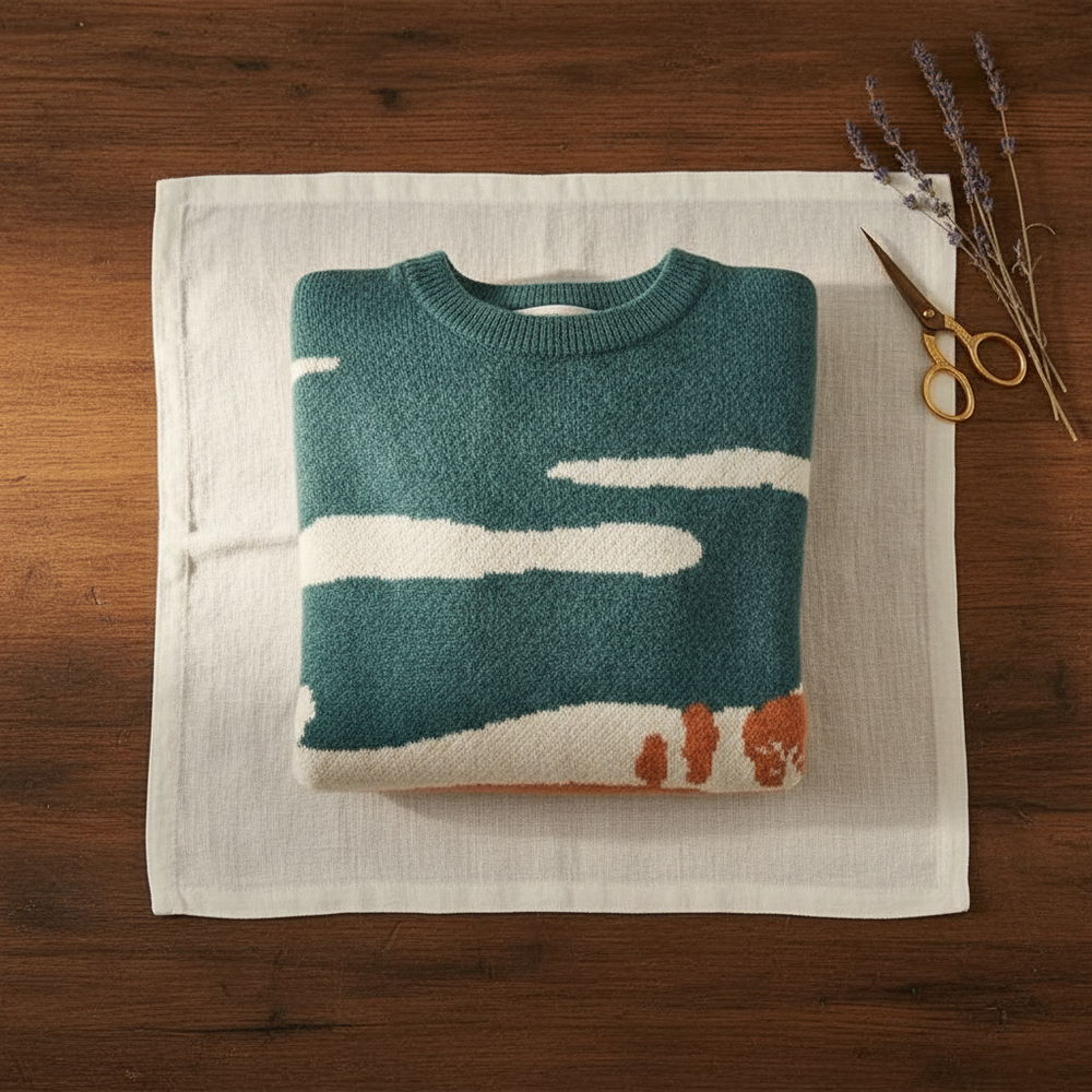 Deanna | Scenic Landscape Knit Sweater