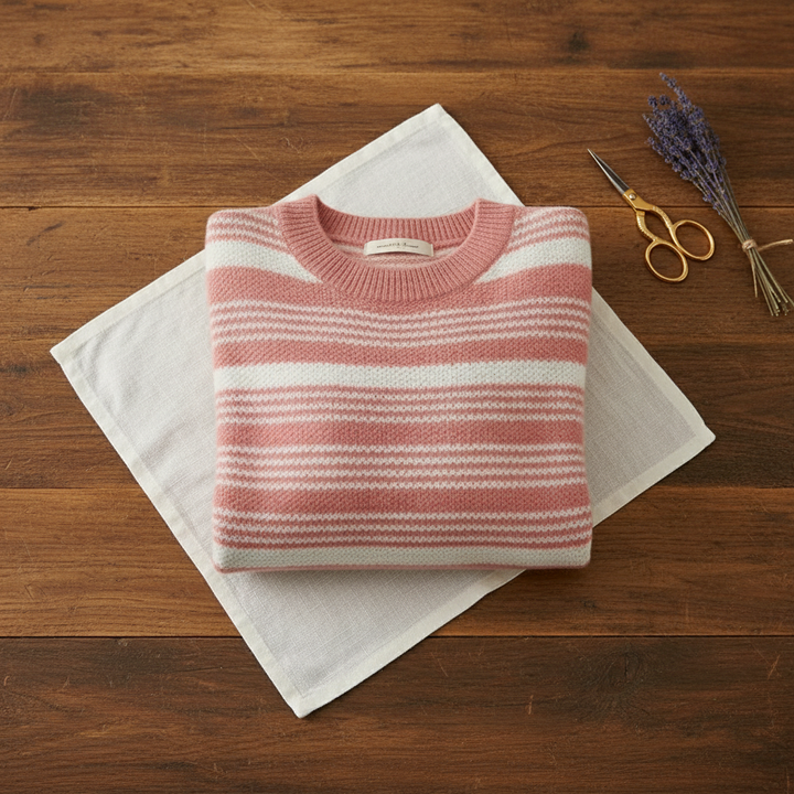Odessa | Striped Knit Crew Neck Sweater