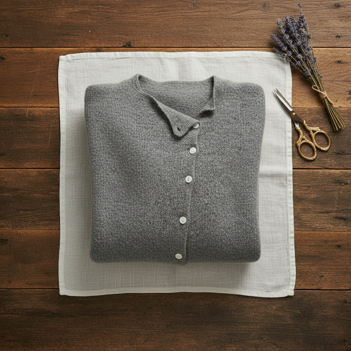 Ibaadat | Button-Front Knit Cardigan