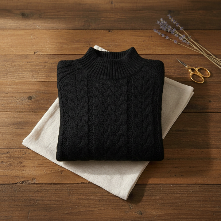 Maureen | Cable Knit Turtleneck Sweater