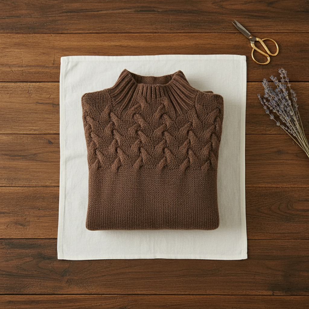 Maureen | Cable Knit Turtleneck Sweater