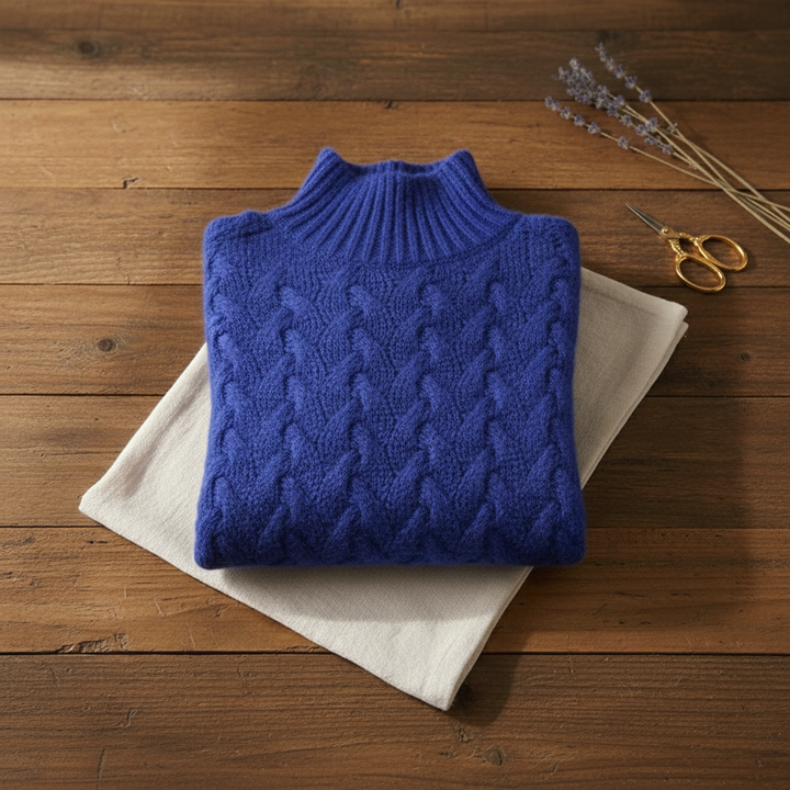 Maureen | Cable Knit Turtleneck Sweater