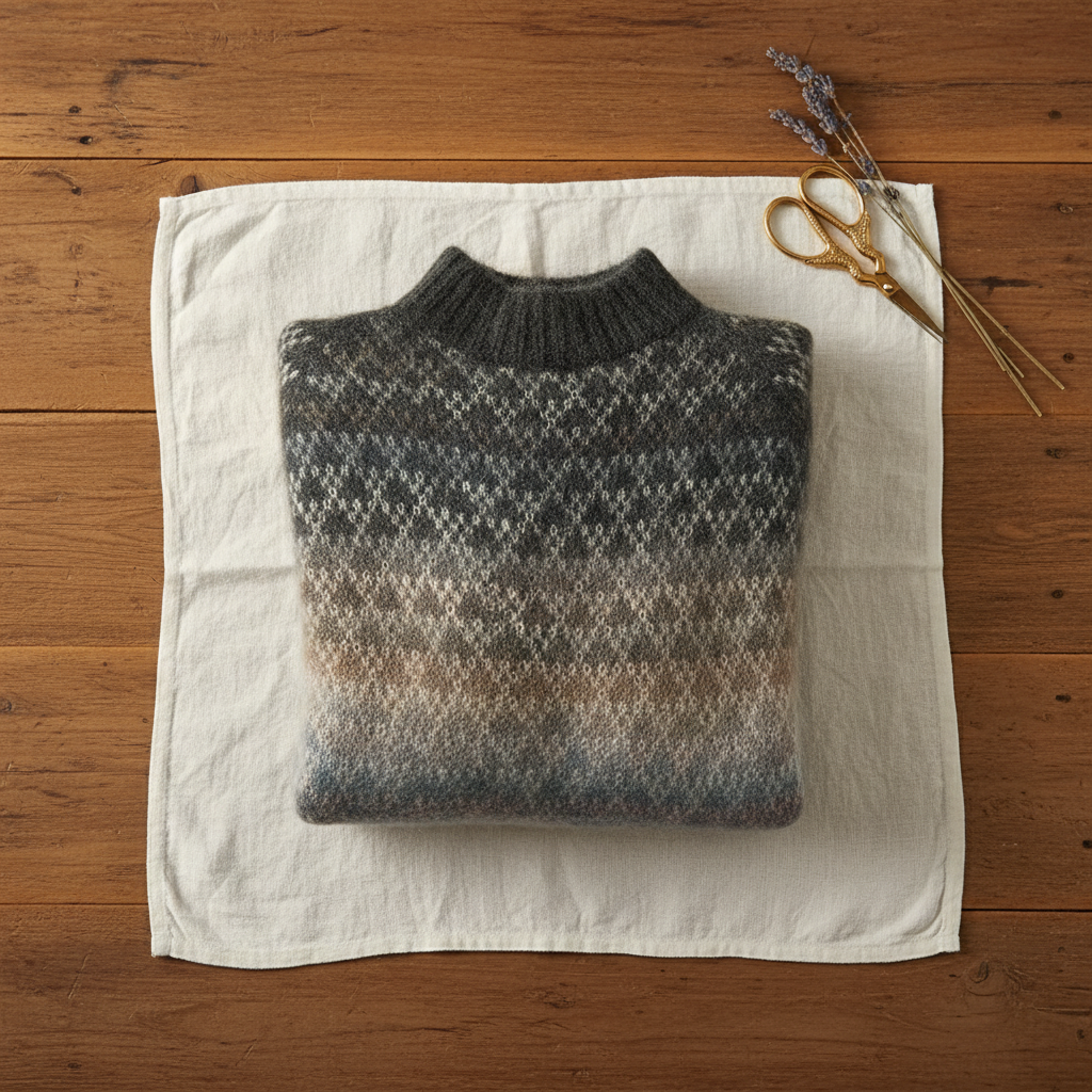 Annalise | Fair Isle Turtleneck Knit Sweater