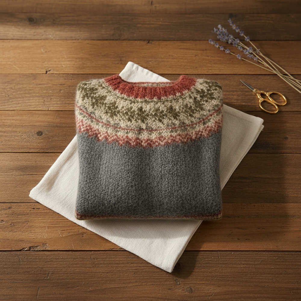 Nahla | Fair Isle Knit Sweater