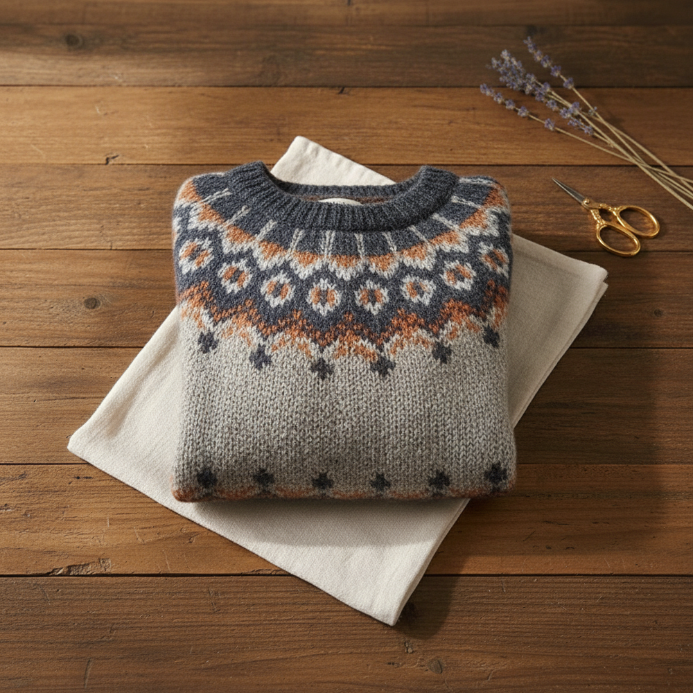 Arianne | Fair Isle Knit Nordic Sweater