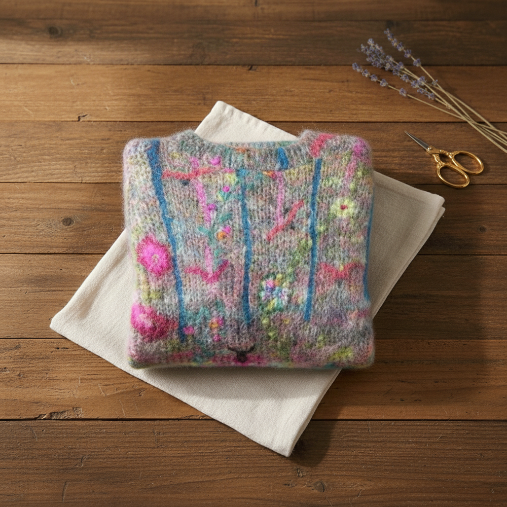 Keyra | Floral Knit Sweater