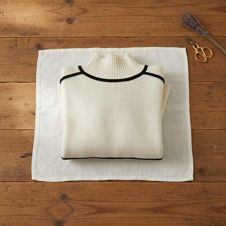 Amanjot | Turtleneck Knit Sweater