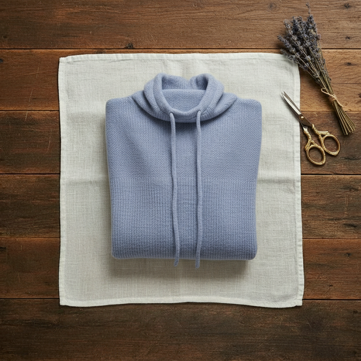 Shea-Lynn | Cowl Neck Drawstring Knit Sweater