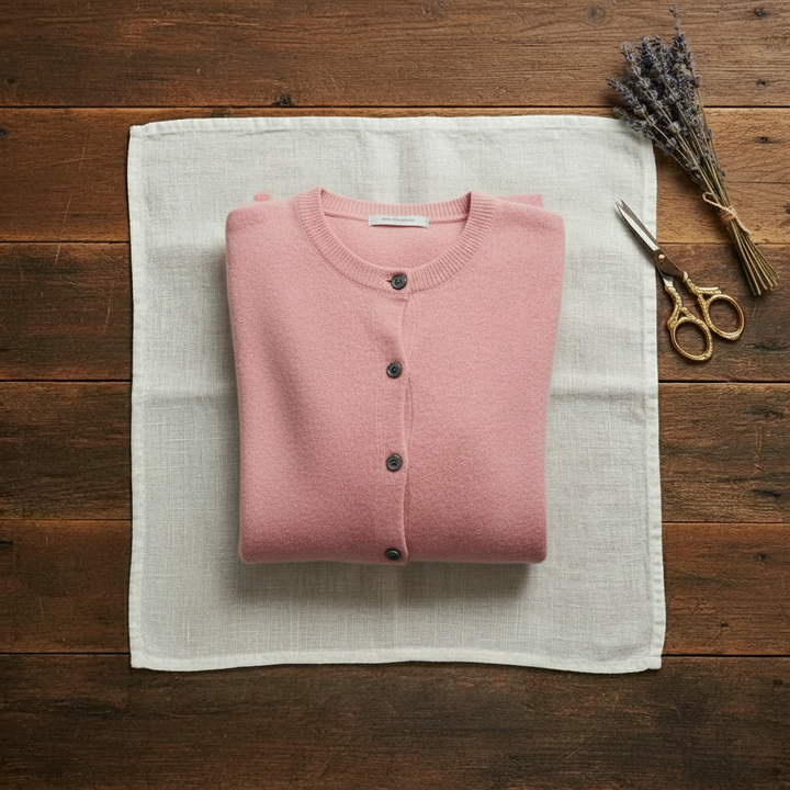 Douae | Crew Neck Button Knit Cardigan