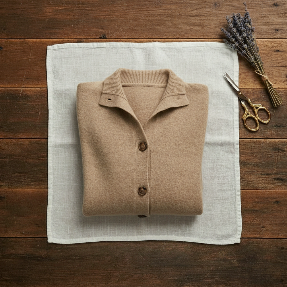 Blanche | Collared Button-Up Knit Cardigan