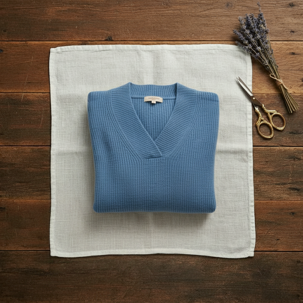 Kaitlen | Ribbed V-Neck Knit Sweater