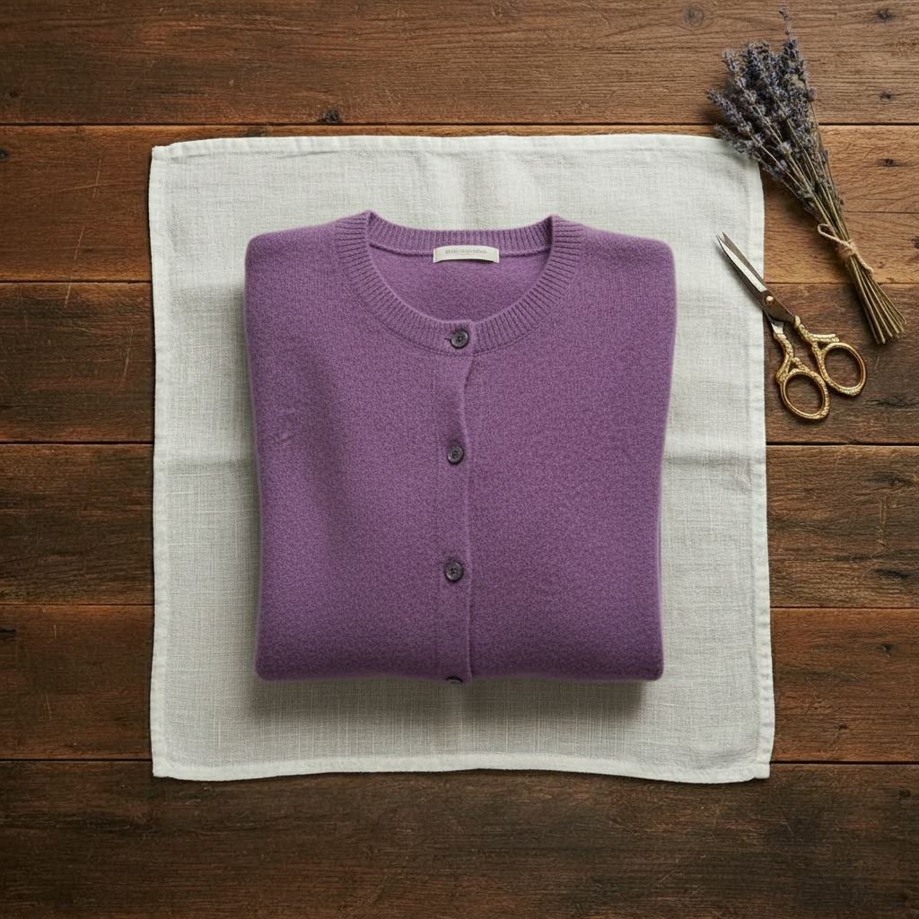 Douae | Crew Neck Button Knit Cardigan