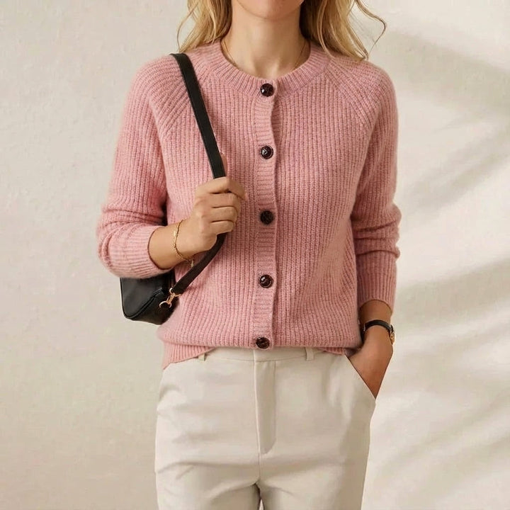 Bonita | Ribbed Knit Button-Up Cardigan