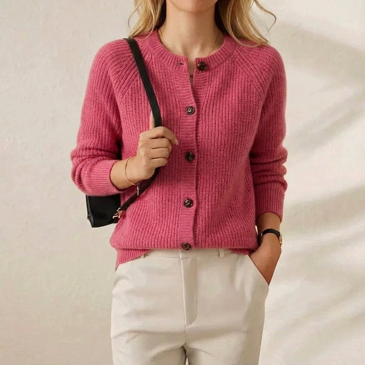 Bonita | Ribbed Knit Button-Up Cardigan