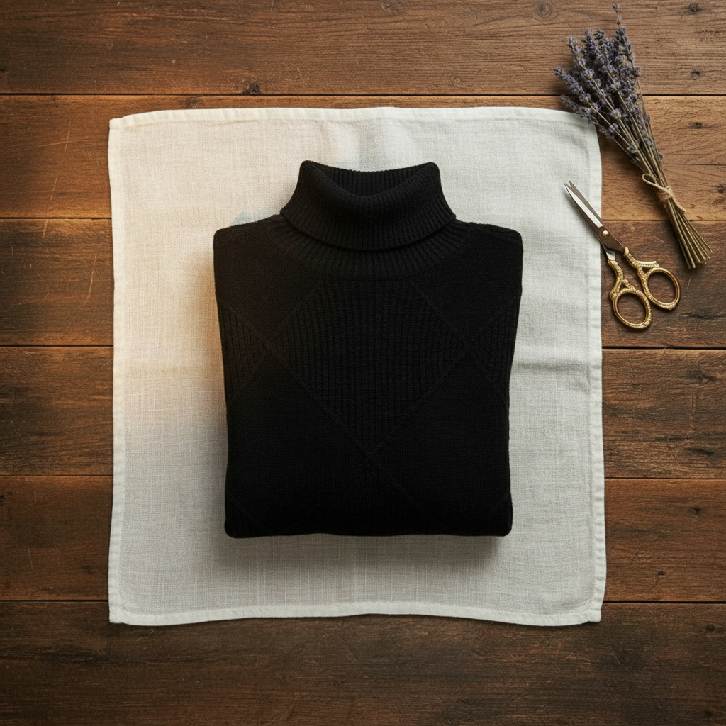 Mildred | Turtleneck Diamond Knit Sweater
