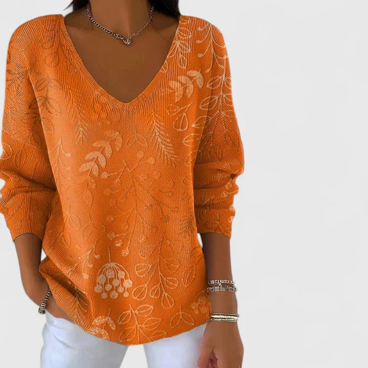 Delilah | Relaxed V-Neck Sweater