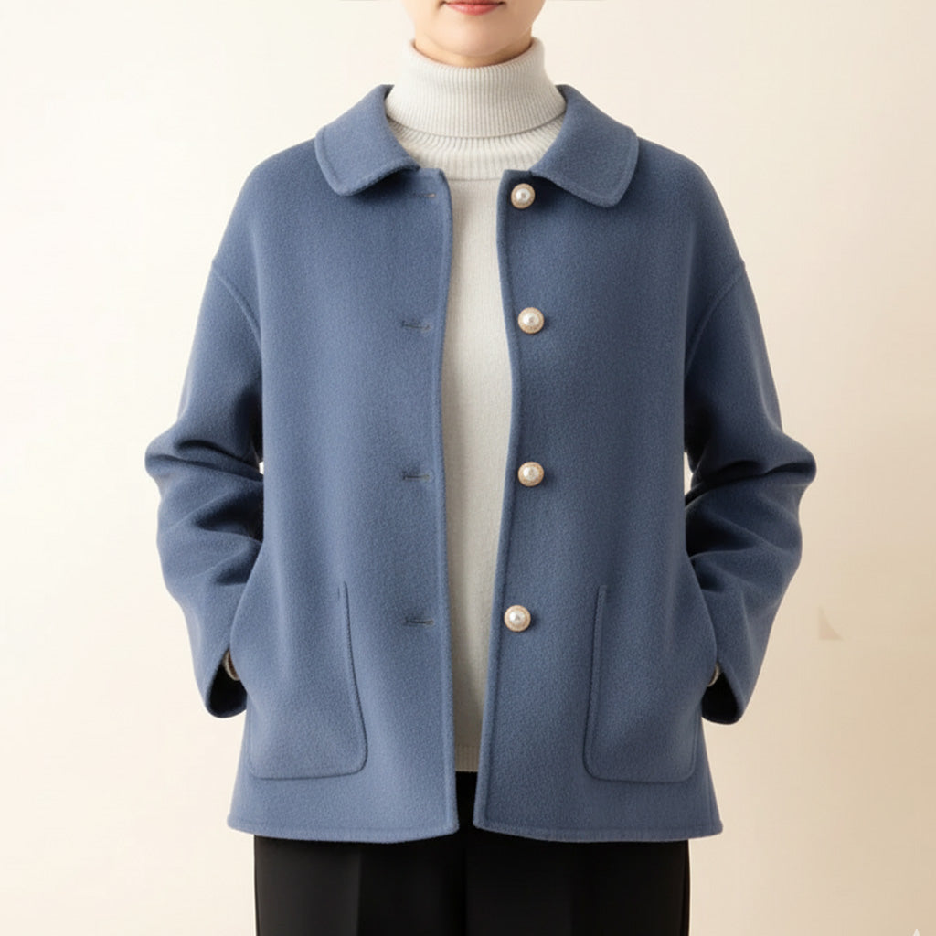 Beverley – Elegant Pearl Button Jacket