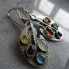 Zaara | Multicoloured Stone Vintage Earrings