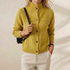 Satya | Mock Neck Button-Up Knit Cardigan