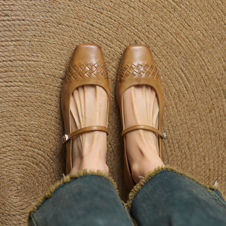 Verity | Square-Toe Flat