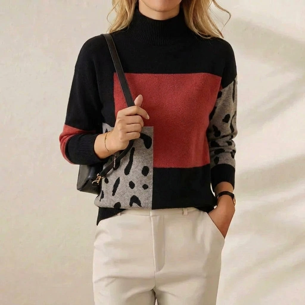 Emily-Anne | Colour-Block Knit Sweater