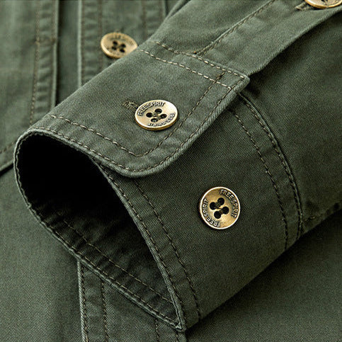 Jamie Cotton Overshirt detail