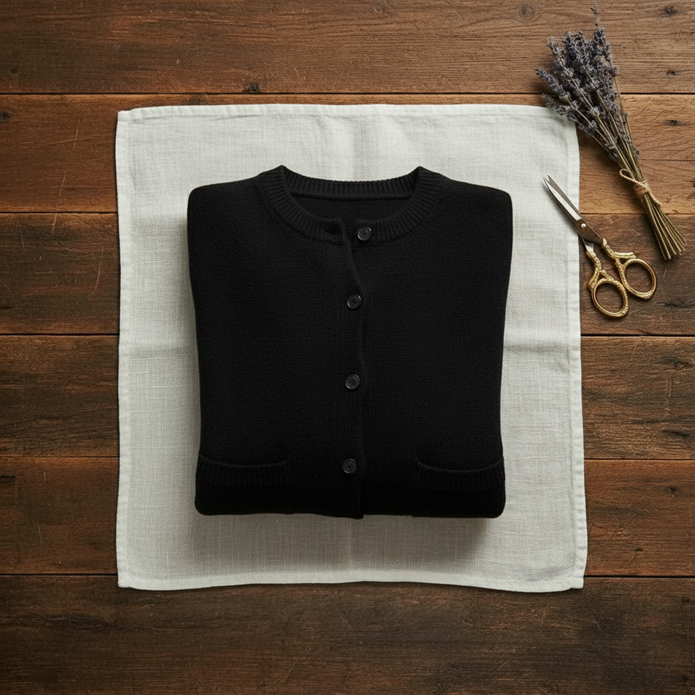 Erica | Button-Up Ribbed Knit Cardigan