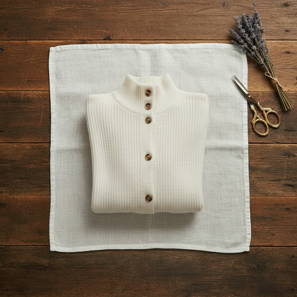 Julieanne | Ribbed Button-Up Knit Cardigan