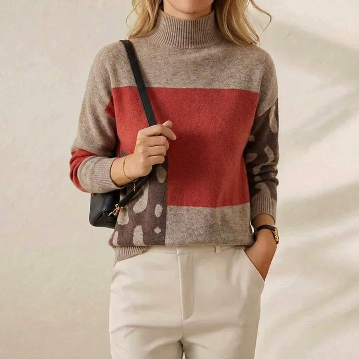 Emily-Anne | Colour-Block Knit Sweater