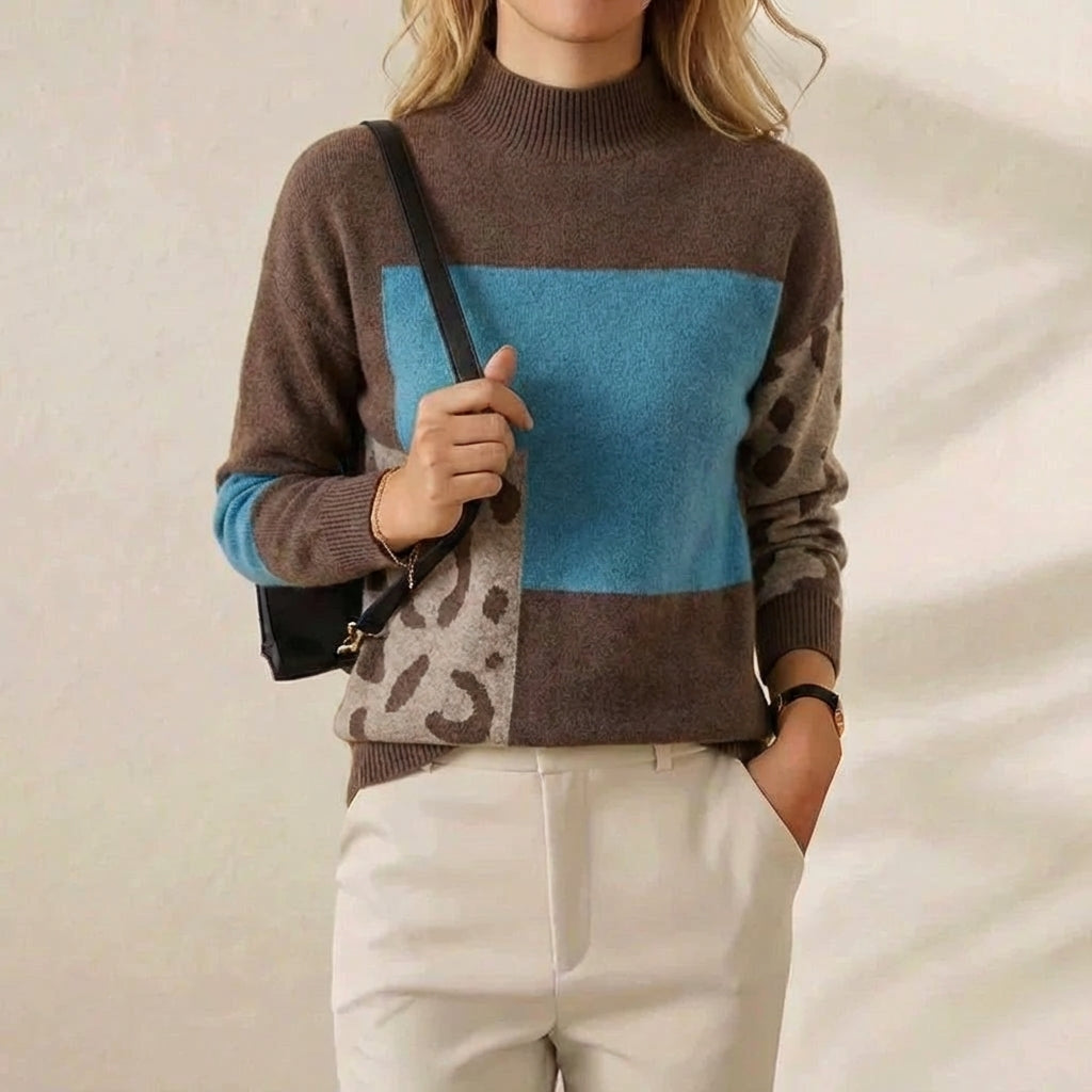Emily-Anne | Colour-Block Knit Sweater