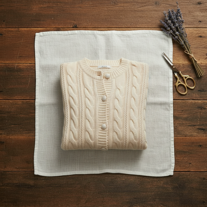 Madelyn | Cable Knit Button-Up Cardigan